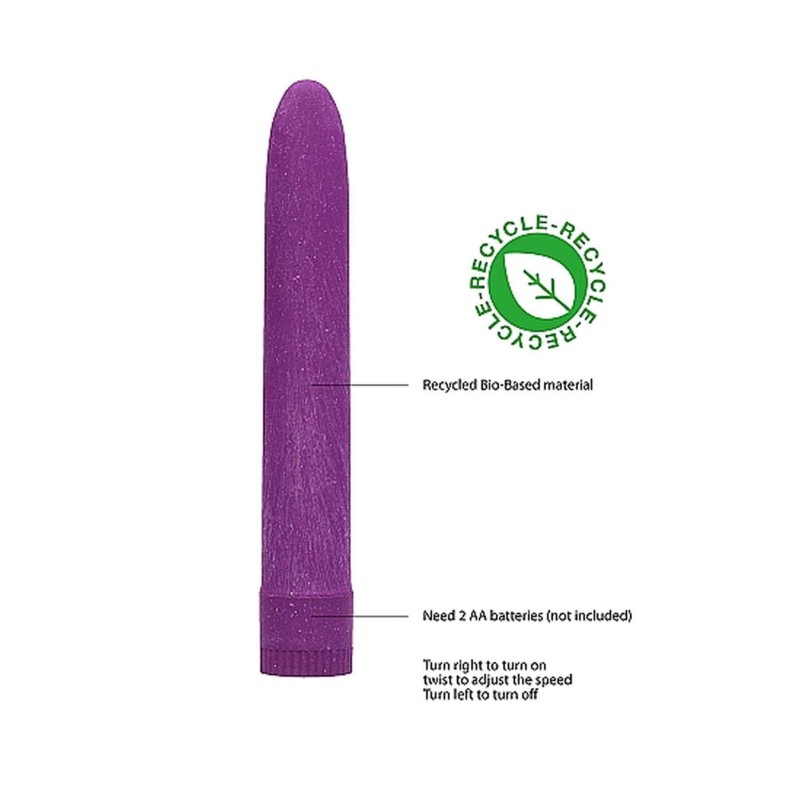 7" Vibrator - Biodegradable - Purple